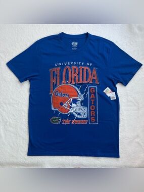 University of Florida Gators Graphic Tee - Royal Blue & Orange Size Large Mens